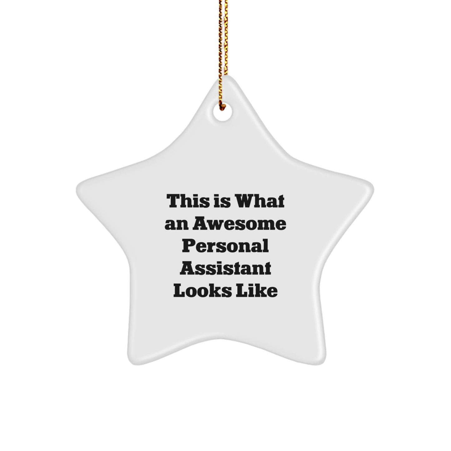 Funny Personal Assistant Star Ornament Gifts from Men to Friends on Christmas Unique Gifts - Image 1