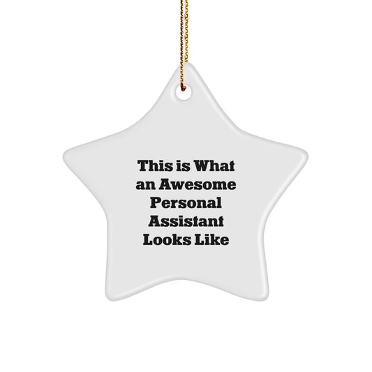 Funny Personal Assistant Star Ornament Gifts from Men to Friends on Christmas Unique Gifts - Image 1