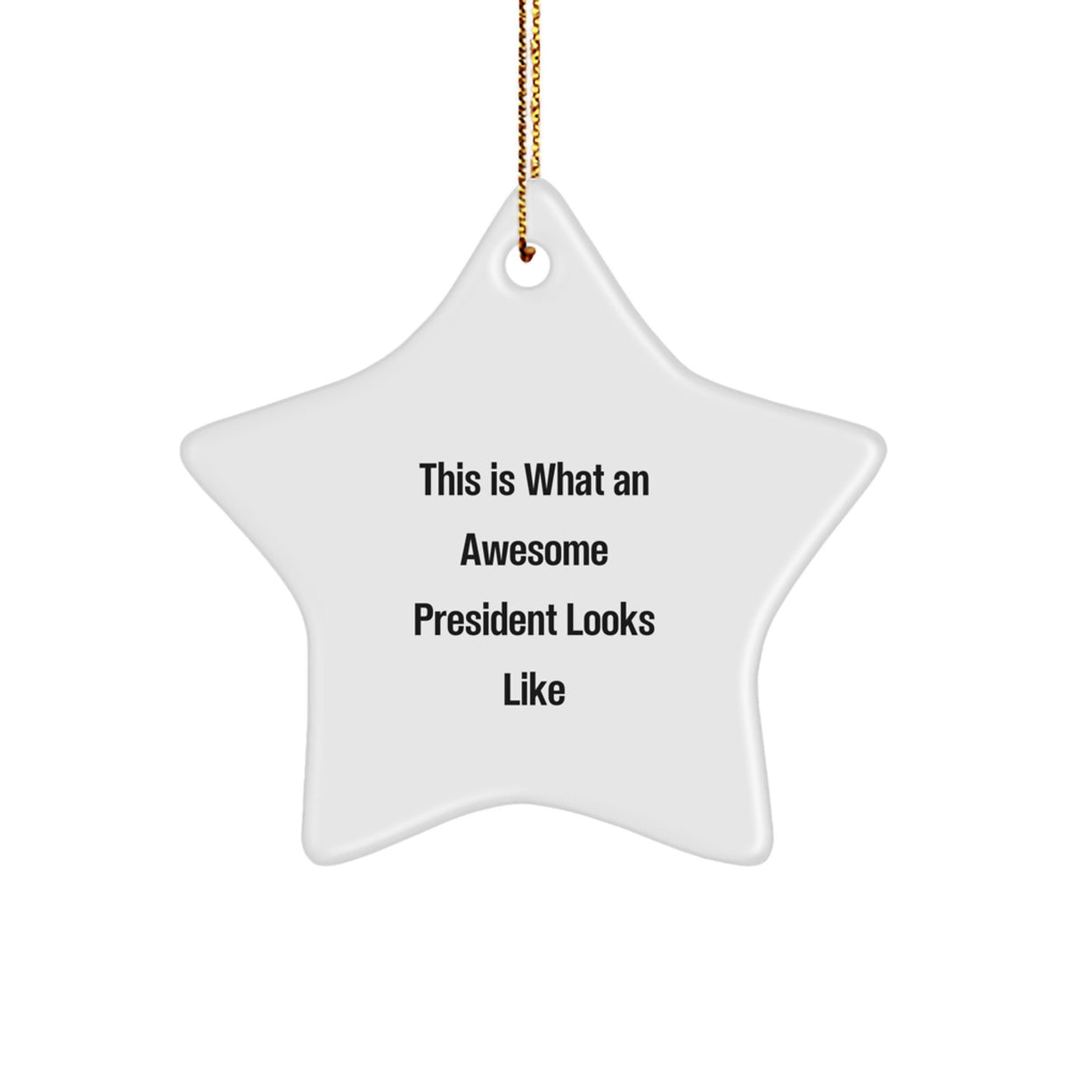 Family President Star Ornament Gift This Is What a President Looks Like - Image 1