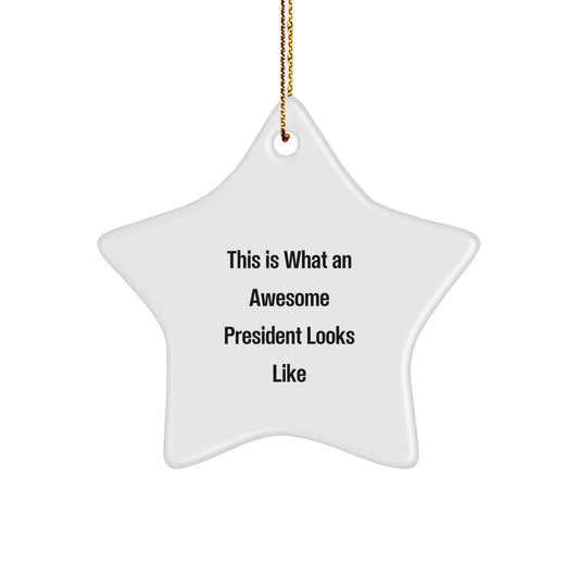 Family President Star Ornament Gift This Is What a President Looks Like - Image 1