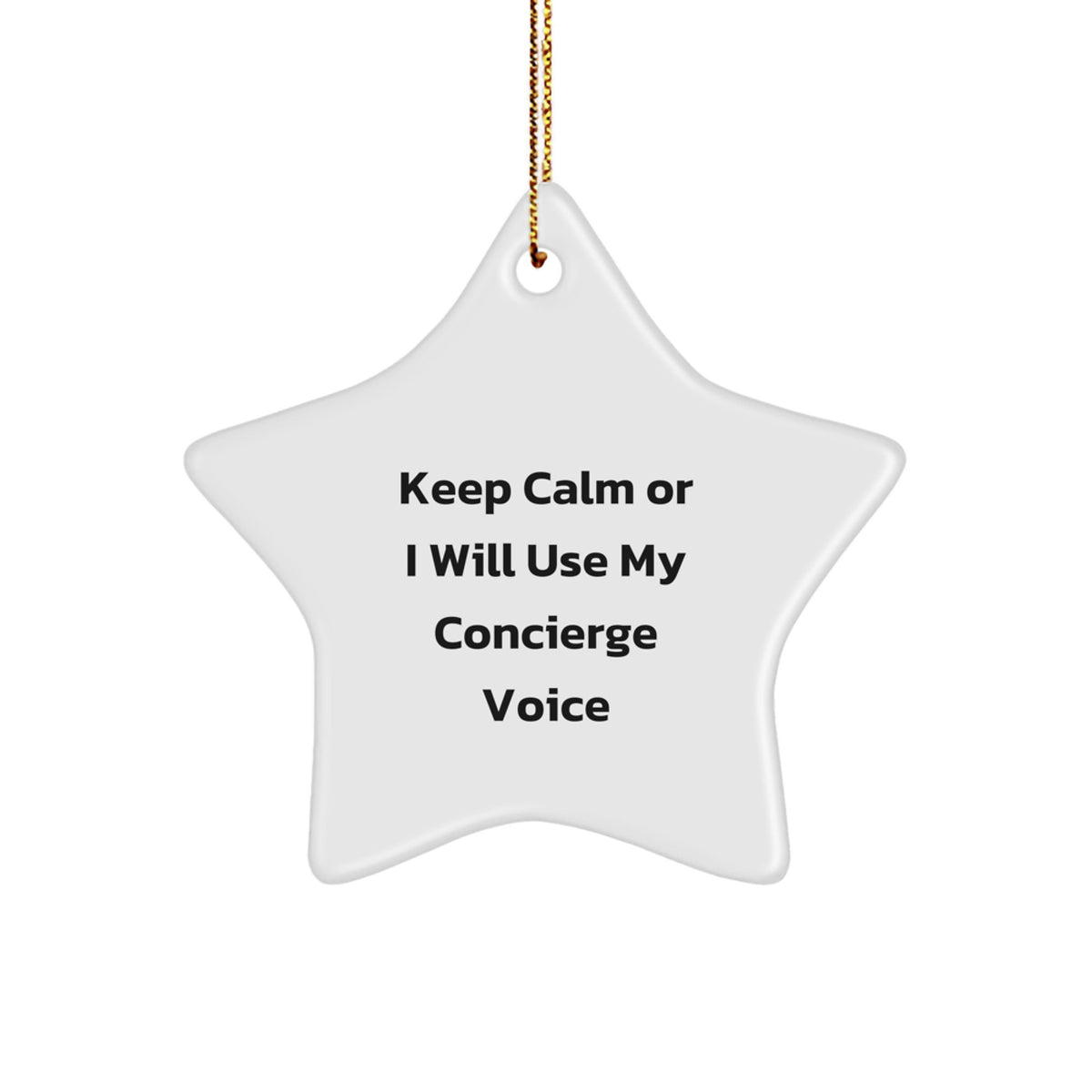 Concierge Keepsake Christmas Ornament for Him Gift - Image 1