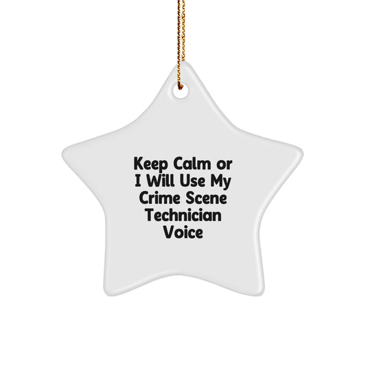 Crime Scene Technician Keepsake Christmas Ornament for Him Gift - Image 1