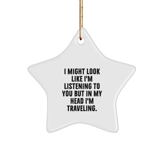 Funny Traveling Star Ornament Gifts from Men to Friends for Christmas Unique Presents - Image 1