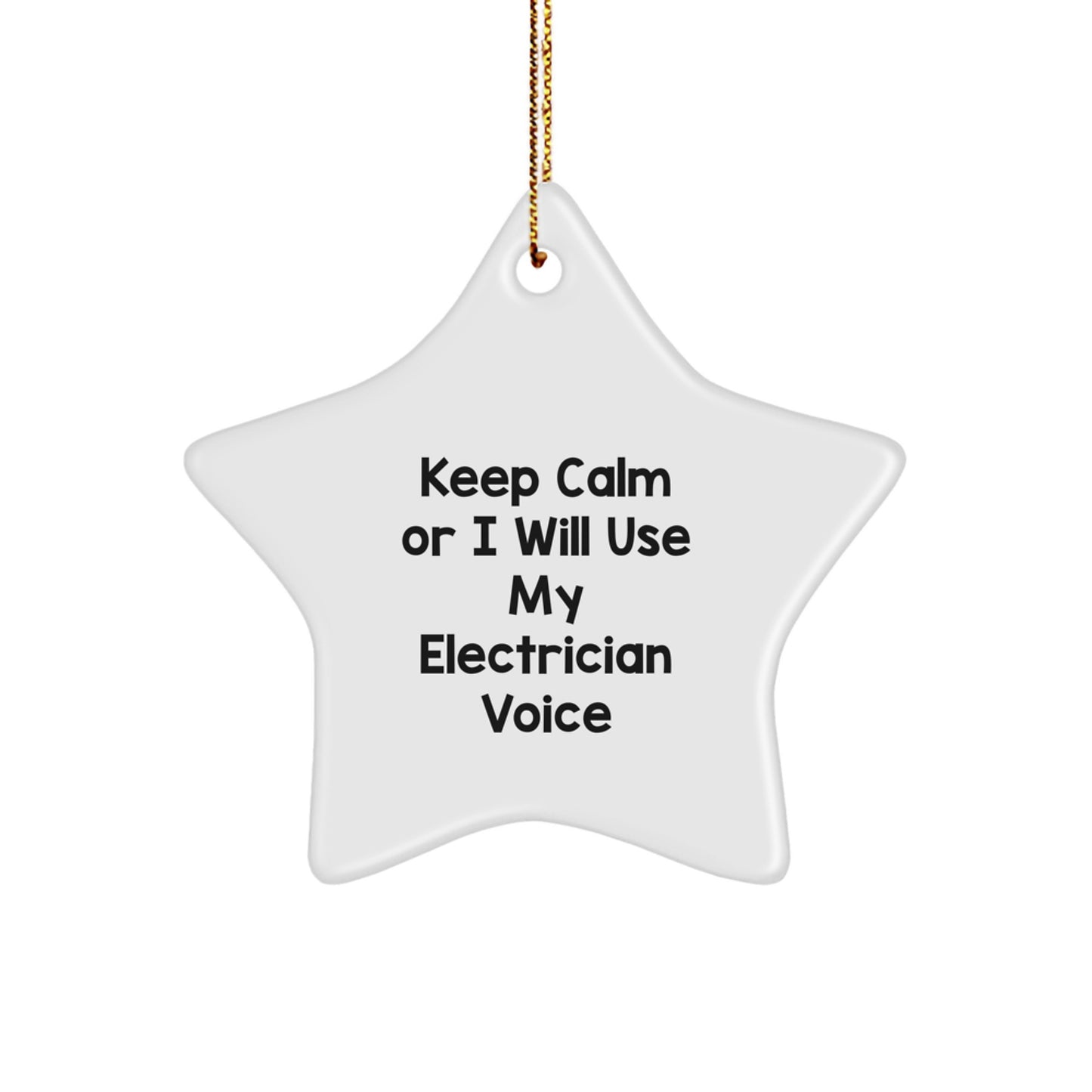 Electrician Keepsake Christmas Ornament for Him Holiday Tree Gift - Image 1