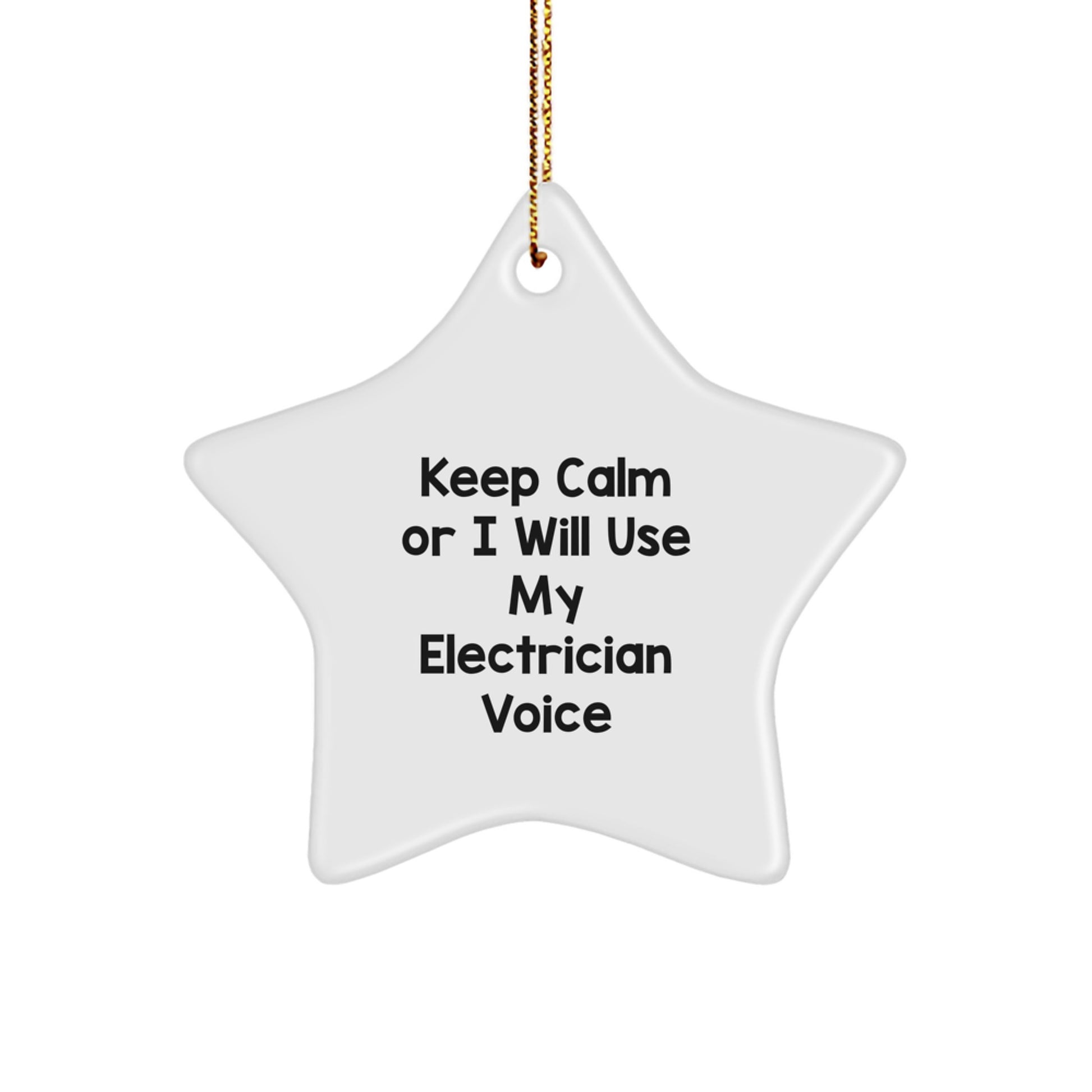Electrician Keepsake Christmas Ornament for Him Holiday Tree Gift - Image 1