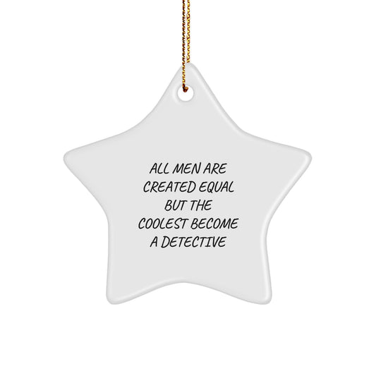 Detective Star Keepsake Christmas Ornament for Him Gift Limited - Image 1