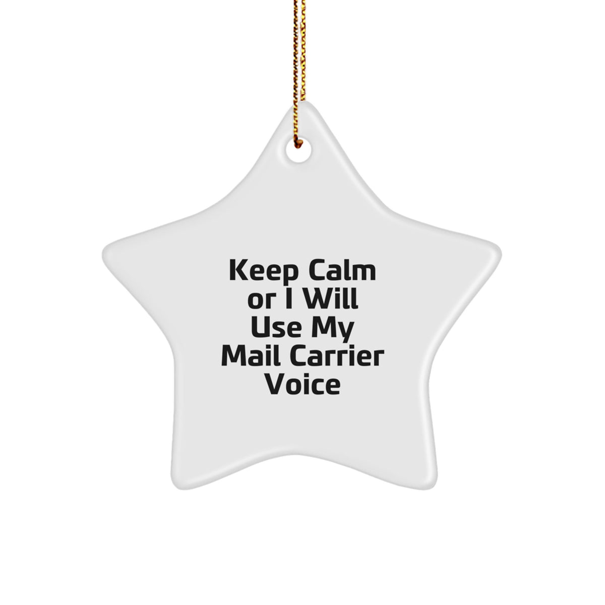 Christmas Gift Mail Carrier Star Ornament for Her Present - Image 1
