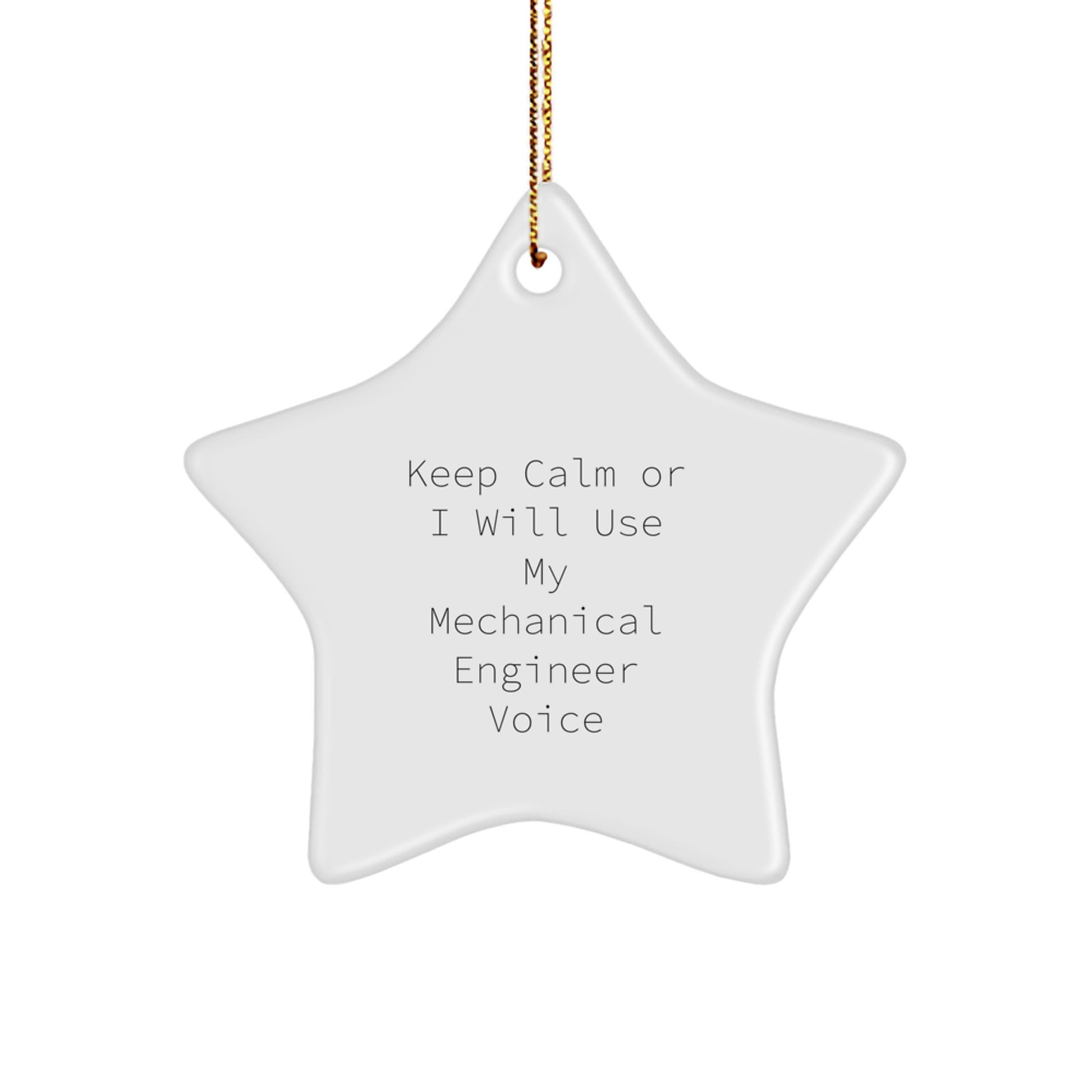 Funny Mechanical Engineer Star Ornament Gifts for Him from Friends, Coworkers, Family - Unique Christmas Memorable Presents to Show Appreciation - Image 1