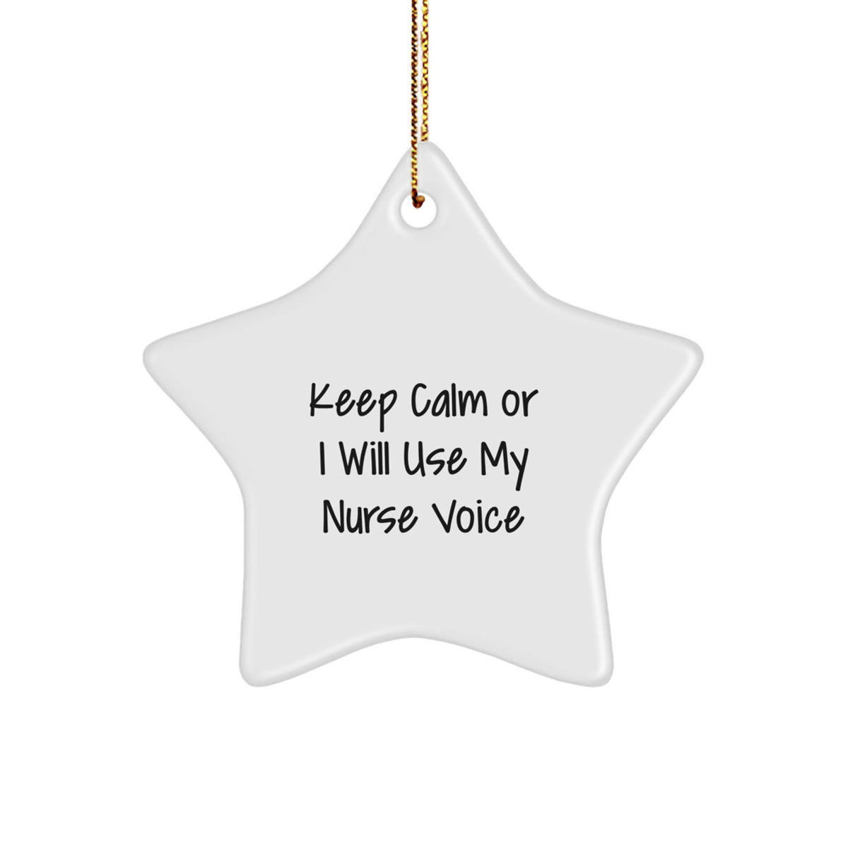 Nurse Keepsake Christmas Ornament for Him Gift – Stress-Free Holiday - Image 1