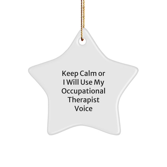 Occupational Therapist Keepsake Christmas Ornament for Him Gift - Image 1