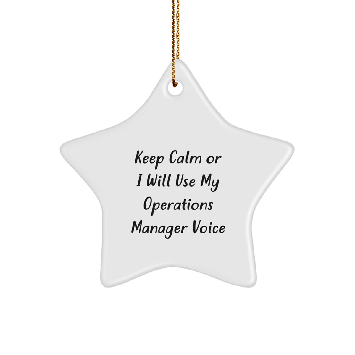 Playful Operations Manager Christmas Ornament for Friends Gift - Image 1