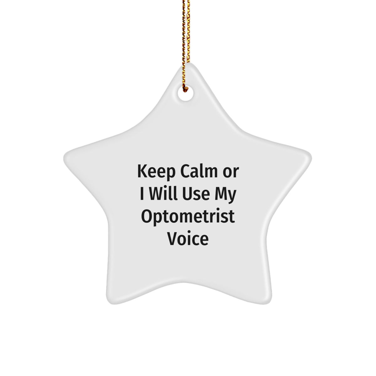 Optometrist Keepsake Christmas Ornament for Him Gift - Stress Relief - Image 1