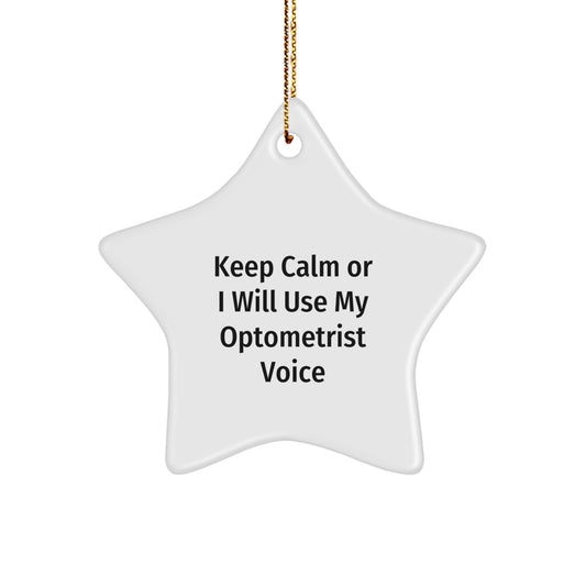 Optometrist Keepsake Christmas Ornament for Him Gift - Stress Relief - Image 1
