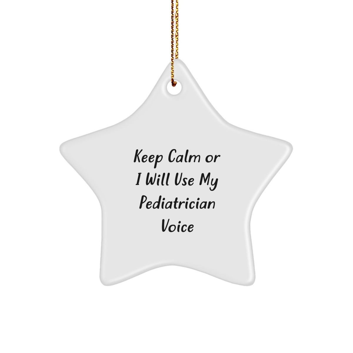 Pediatrician Star Ornament Idea for Coworkers Christmas Gift - Image 1