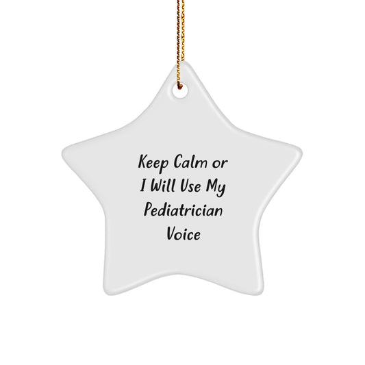 Pediatrician Star Ornament Idea for Coworkers Christmas Gift - Image 1