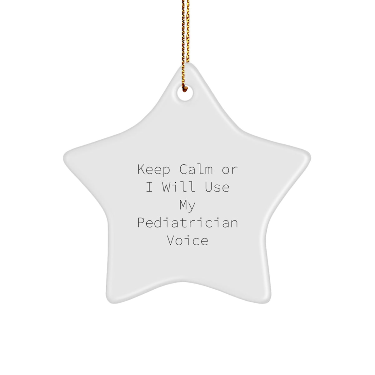 Pediatrician Star Ornament Companion for a Best Friend Christmas Gift - Image 1