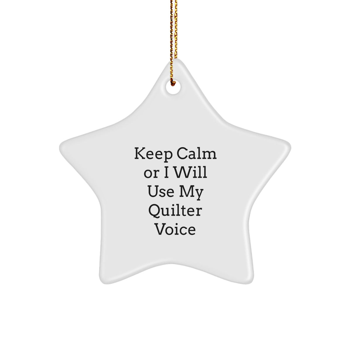 Christmas Gift for Her Quilter Star Ornament Present Keepsake - Image 1