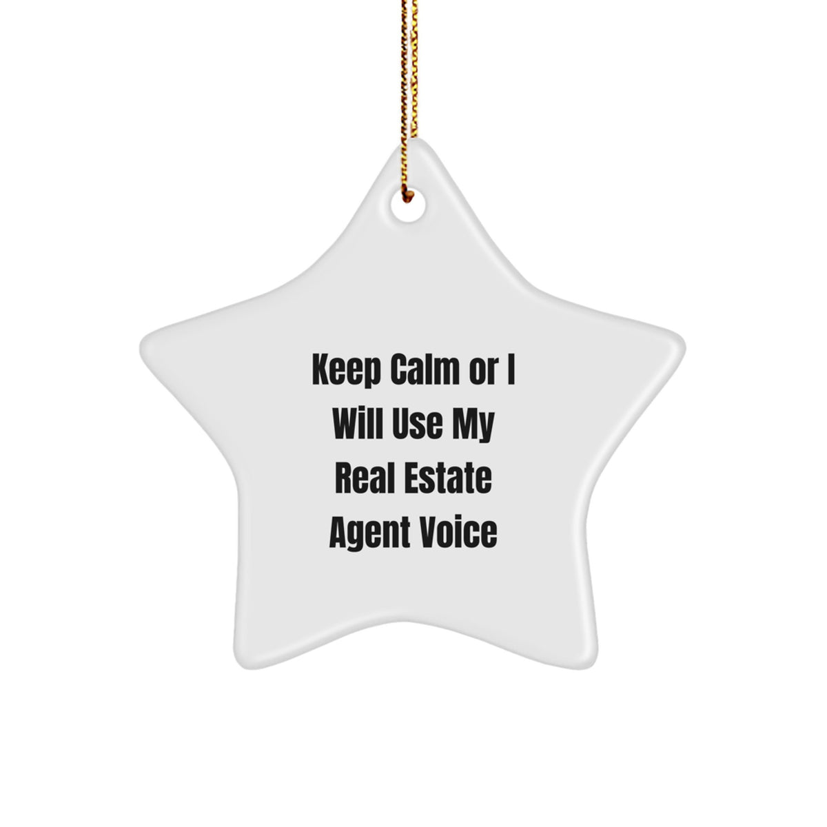 Real Estate Agent Keepsake Christmas Ornament for Him Gift - Image 1