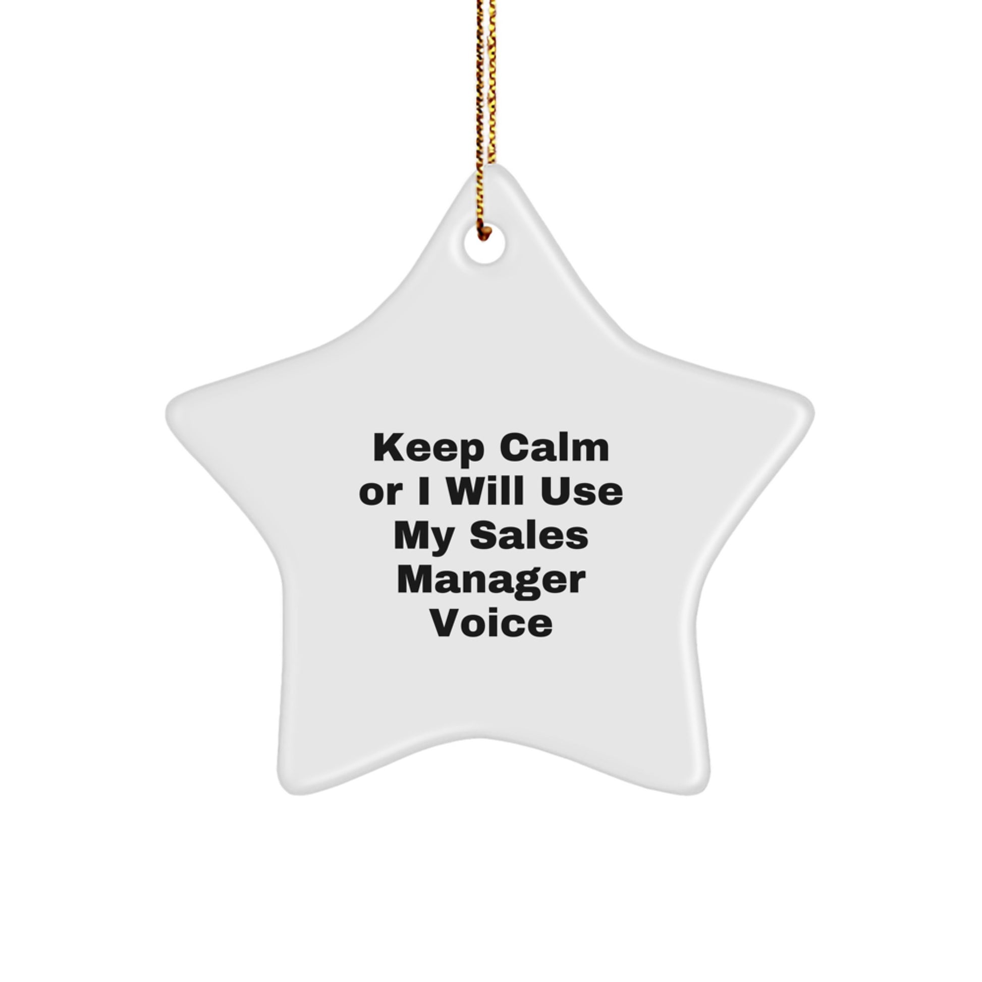 Sales Manager Keepsake Christmas Ornament for Him Gift - Image 1