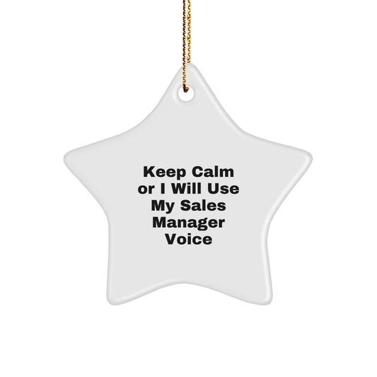 Sales Manager Keepsake Christmas Ornament for Him Gift - Image 1