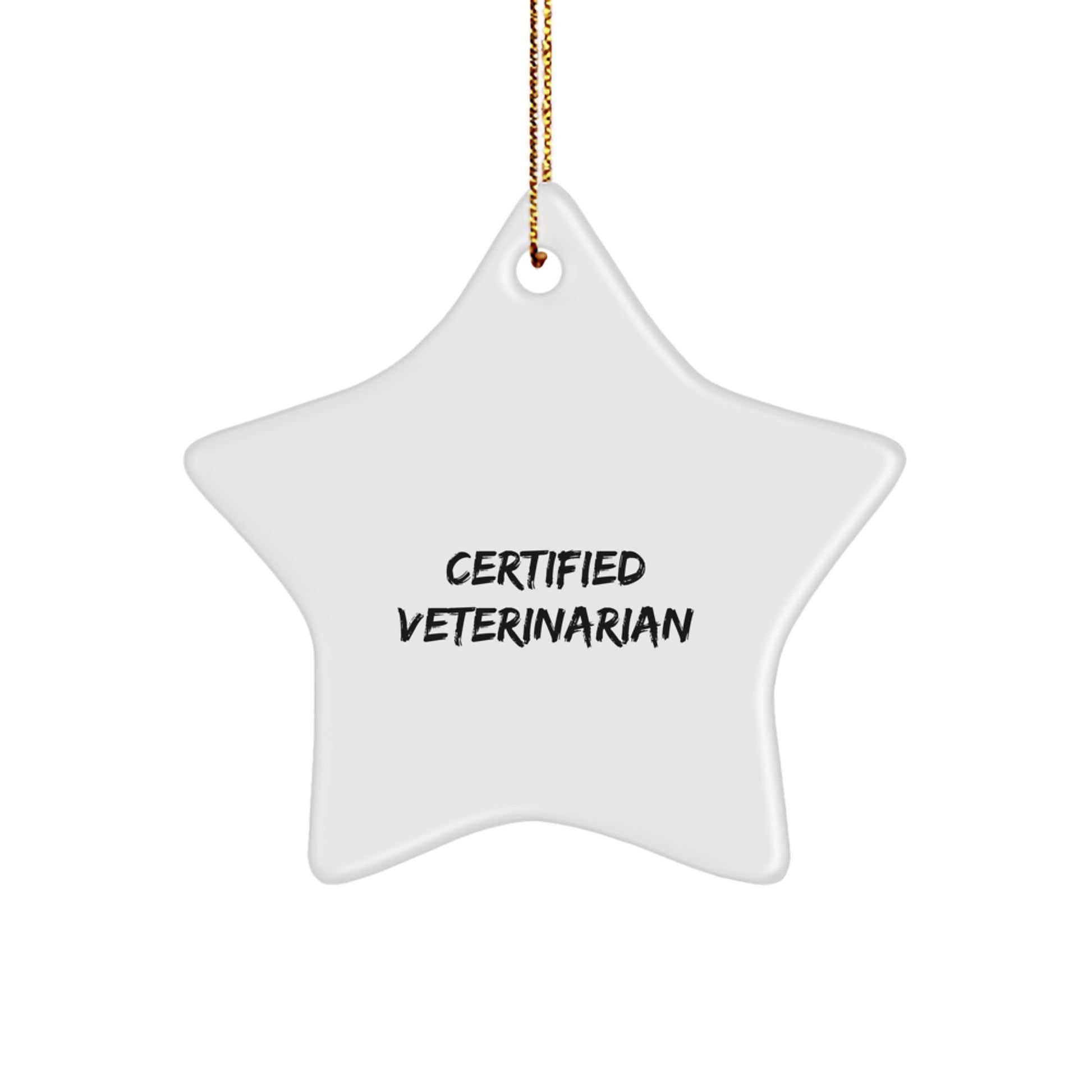 Veterinarian Gifts from Friends Fun Star Ornament for Christmas Unique Gifts for Veterinarian - Image 1