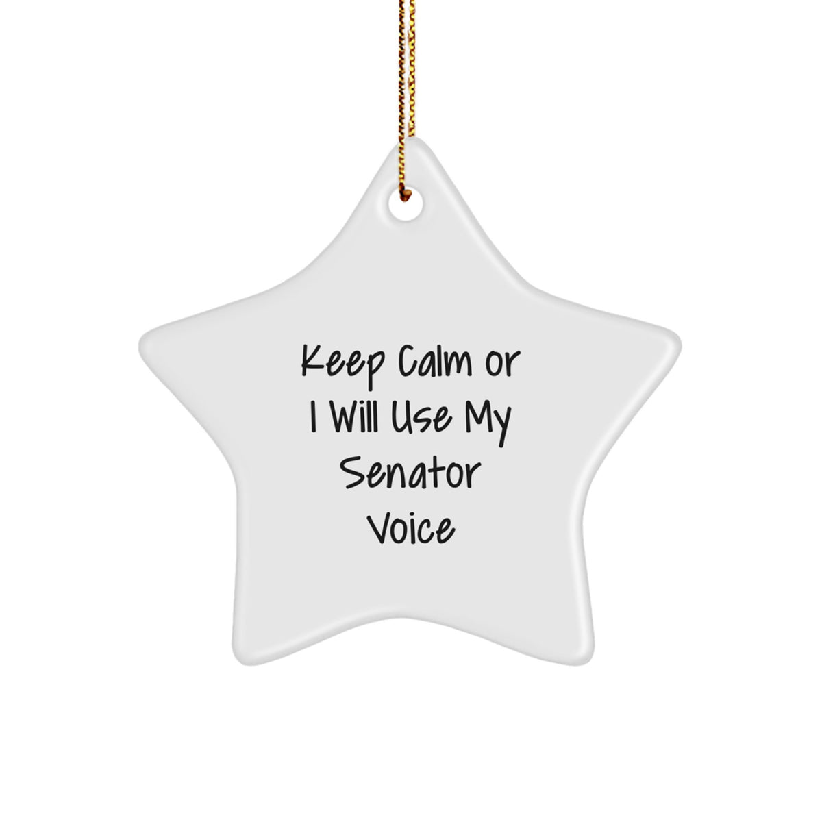 Senator Keepsake Christmas Ornament for Him Holiday Bright Gift - Image 1