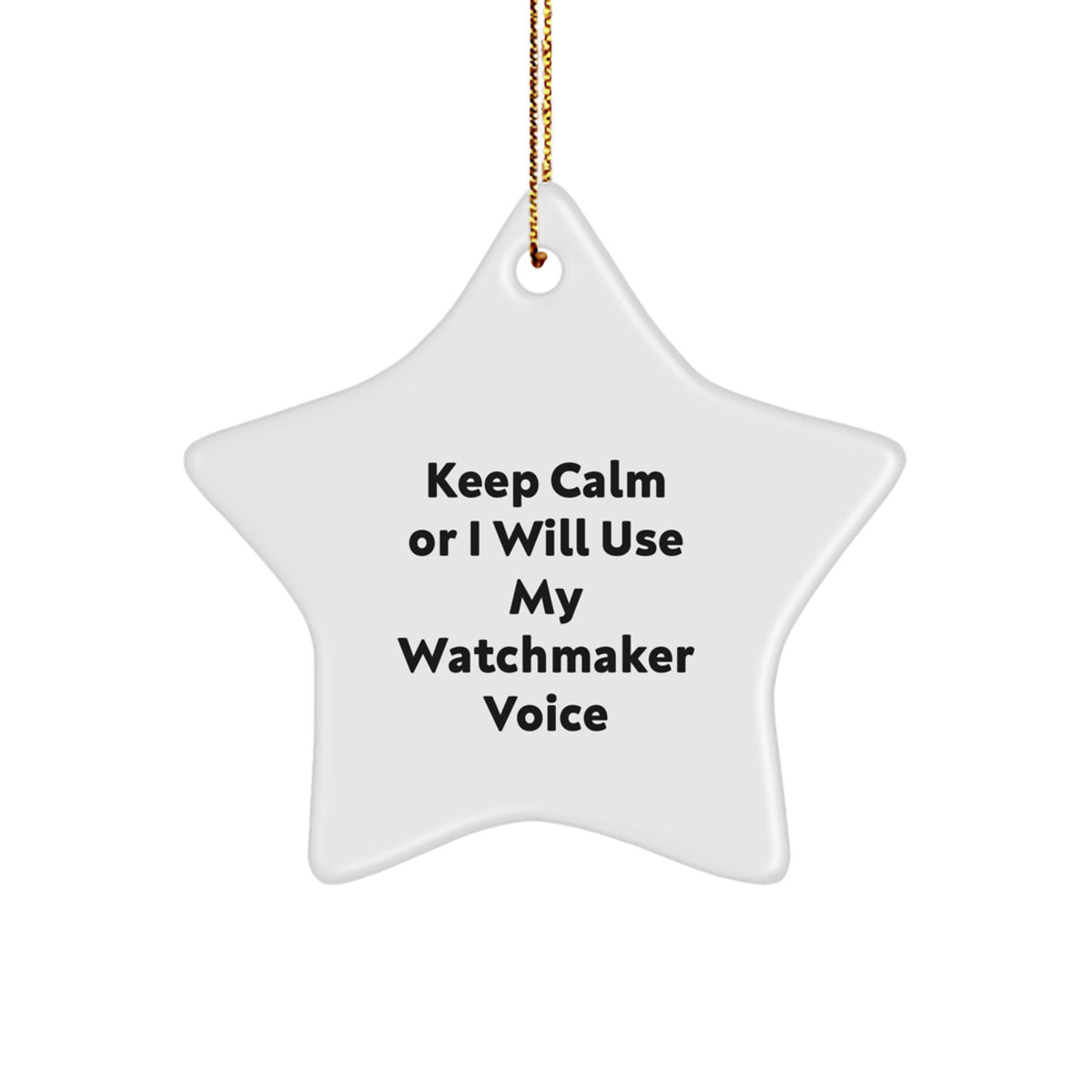 Novelty Watchmaker Star Ornament Christmas Gift Bright Friends - Image 1