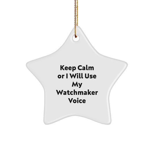 Novelty Watchmaker Star Ornament Christmas Gift Bright Friends - Image 1