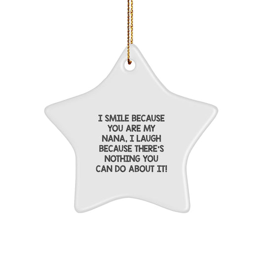 Christmas Ornament Gift for Coworkers - Playful Nana Keepsake Idea - Image 1