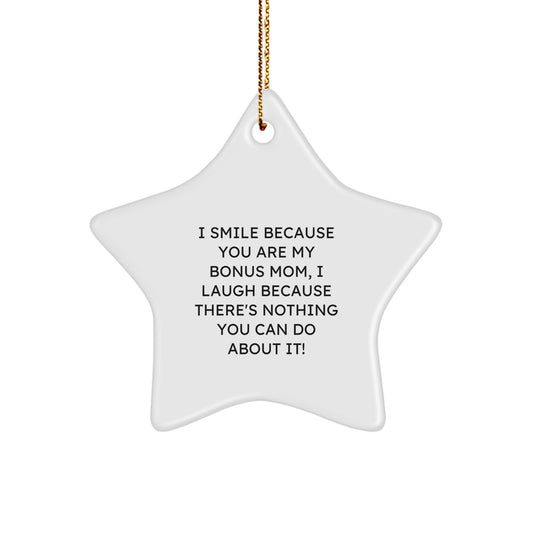 Bonus Mom Keepsake Christmas Ornament for Her Gift Bright Star - Image 1