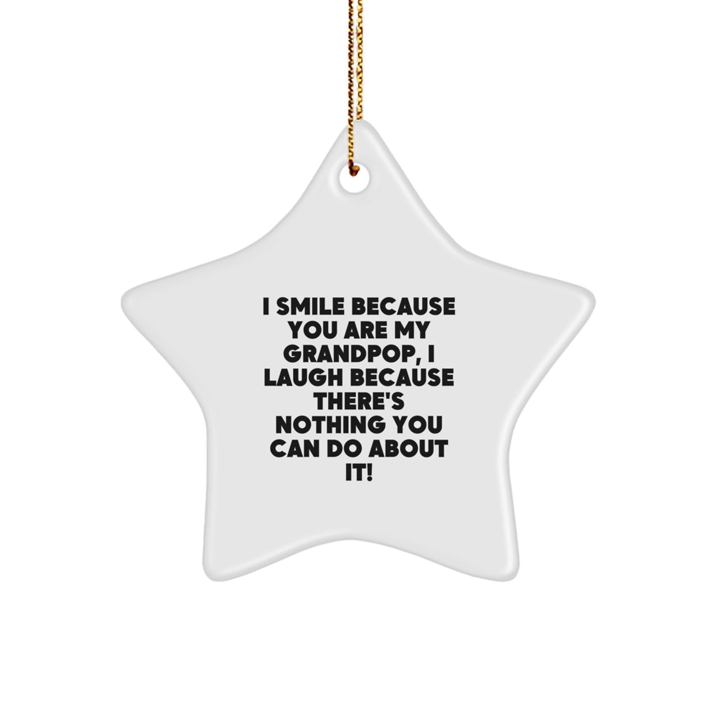 Grandpop Keepsake Christmas Ornament Gift for Him - Image 1