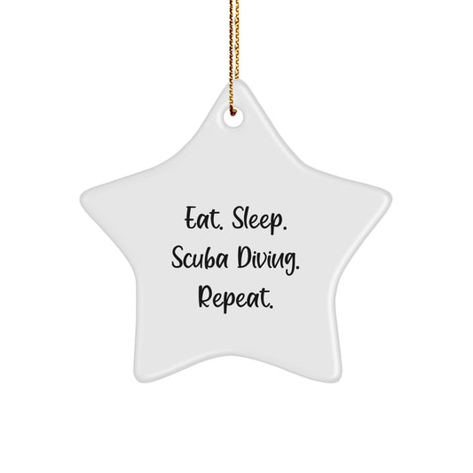 Funny Scuba Diving Gifts for Men Friends who Love Eat Sleep Scuba Diving Repeat - Image 1