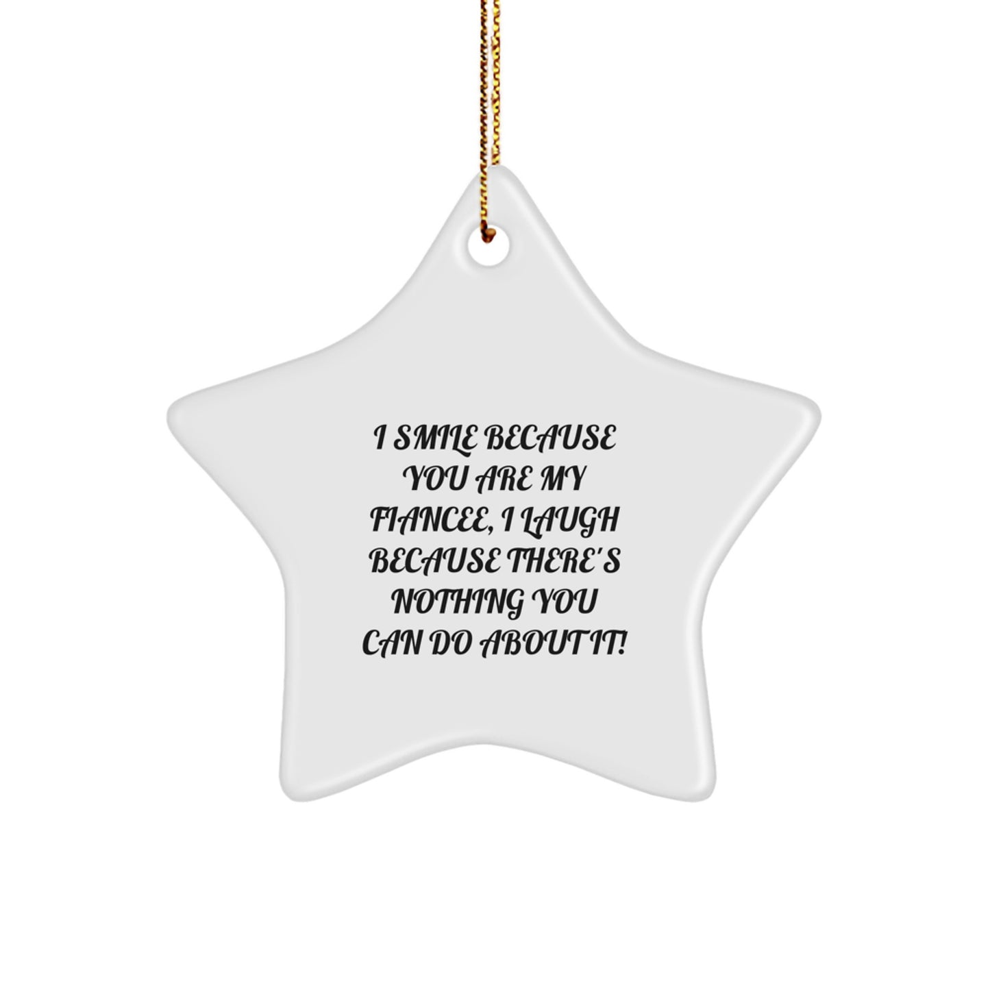 Fiancee Keepsake Christmas Ornament Gift for Him - Image 1
