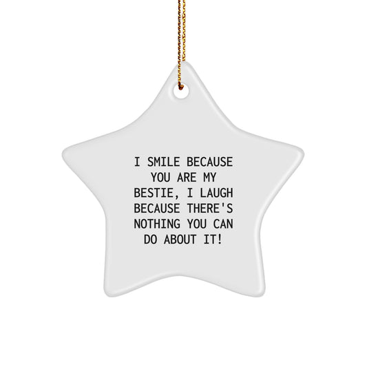 Bestie Keepsake Christmas Ornament for Him Gift – Surprise Holiday - Image 1