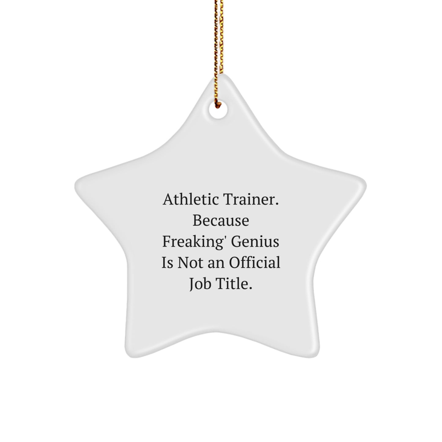 Funny Star Ornament, Gifts from Parents to the Best Athletic Trainer, Unique Christmas Unique Gifts for Men and Women - Image 1