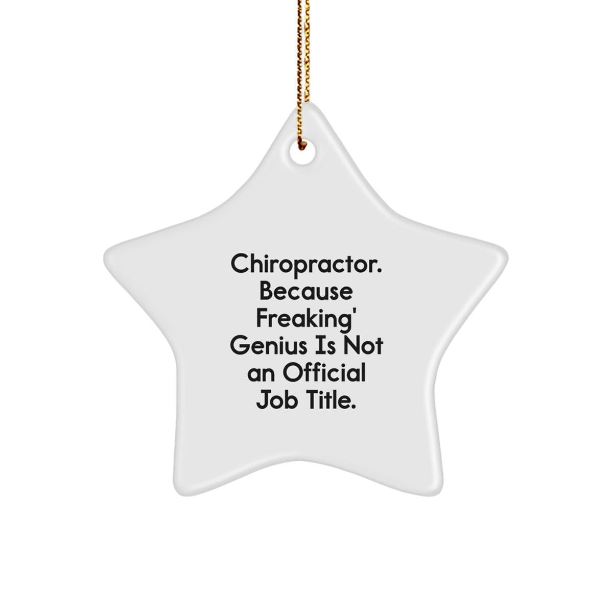 Chiropractor Keepsake Christmas Ornament for Him Vibrant Holiday Gift - Image 1