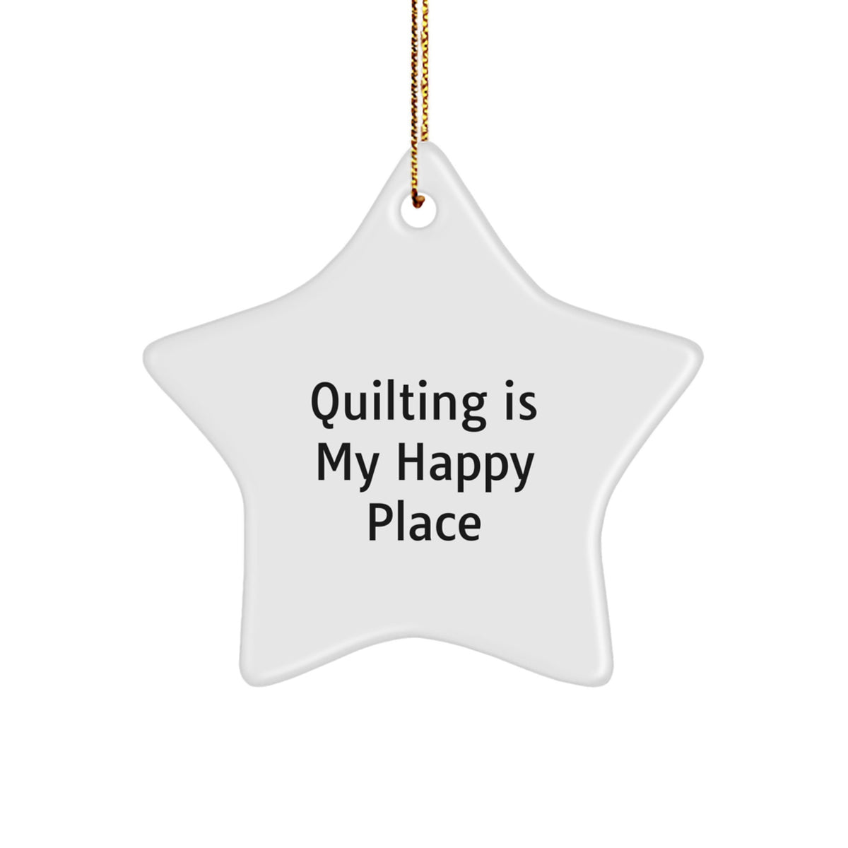 Quilting Keepsake Christmas Ornament for Him Gift Cozy Home Decor - Image 1