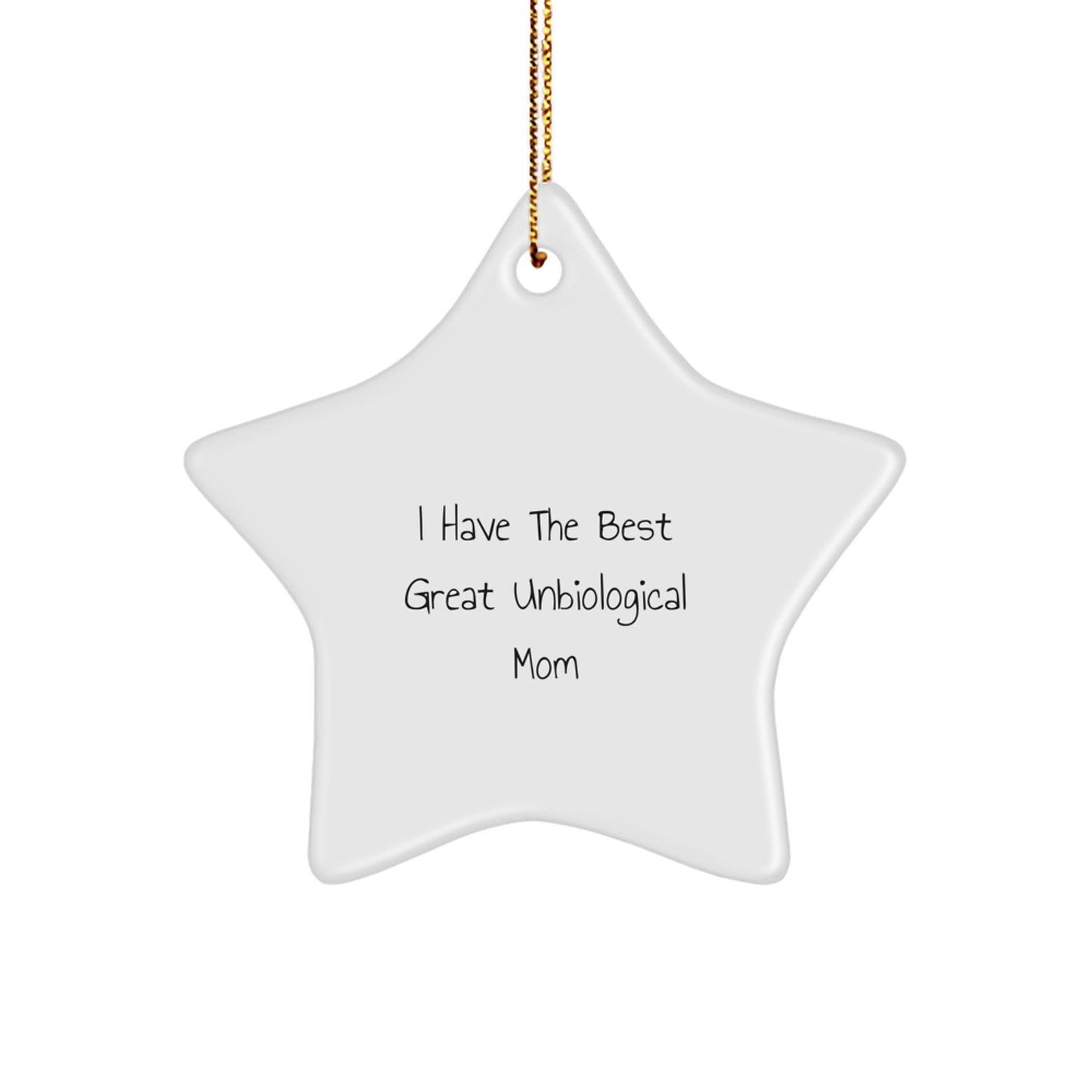 Favorite Unbiological Mom Star Christmas Ornament Gift for a Sister - Image 1