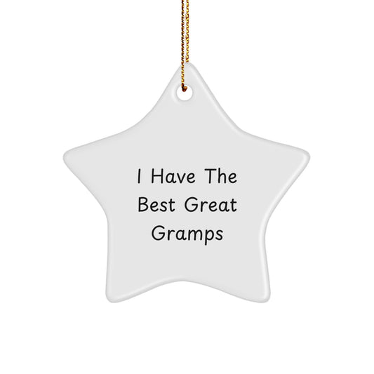 Best Gramps Christmas Unique Gift Star Ornament for Friends Novelty - Image 1