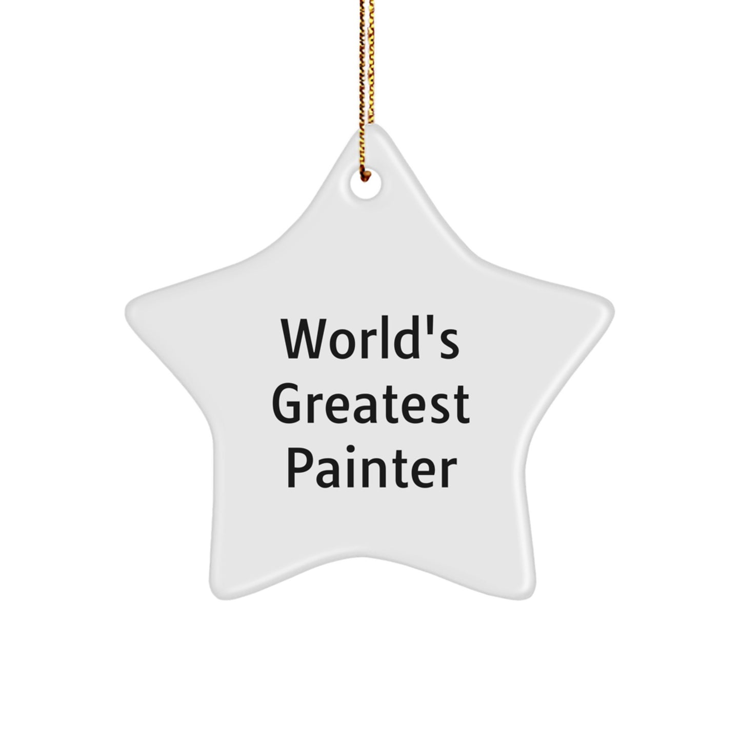 Funny Painter Star Ornaments Gifts from Men to Women Friends Coworkers Family - Christmas Unique Gifts for Painter Lover - Image 1