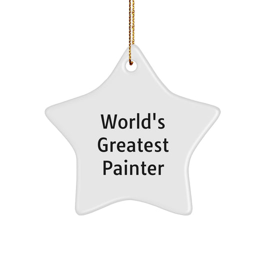 Funny Painter Star Ornaments Gifts from Men to Women Friends Coworkers Family - Christmas Unique Gifts for Painter Lover - Image 1