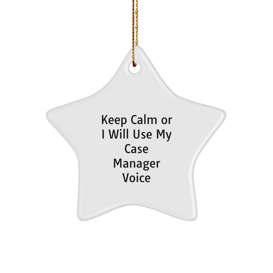 Novelty Case Manager Star Ornament Christmas Gift for Friends - Image 1