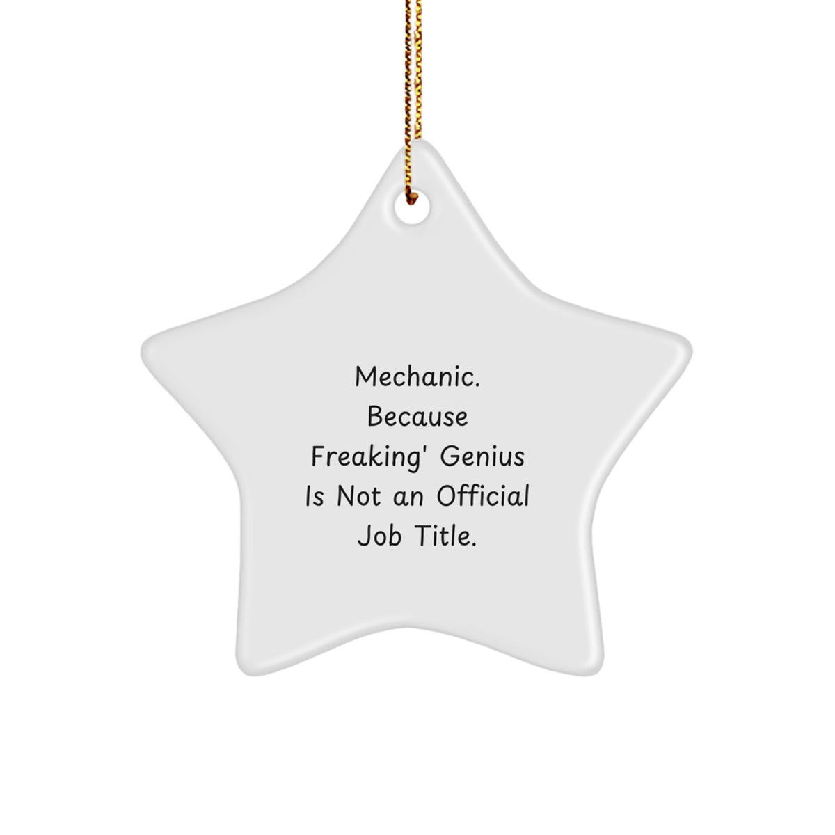Mechanic Keepsake Christmas Ornament for Him Gift - Image 1
