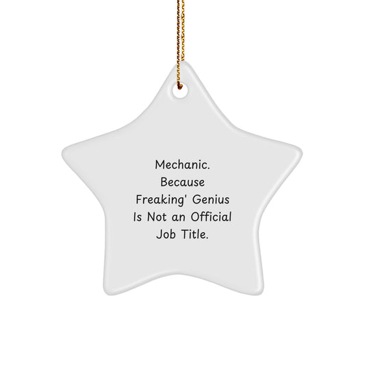 Mechanic Keepsake Christmas Ornament for Him Gift - Image 1