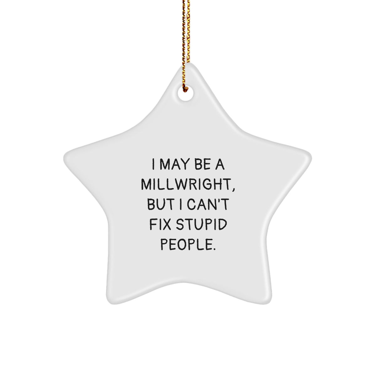 Millwright Star Ornament Idea for Coworkers Bright Christmas Gift - Image 1