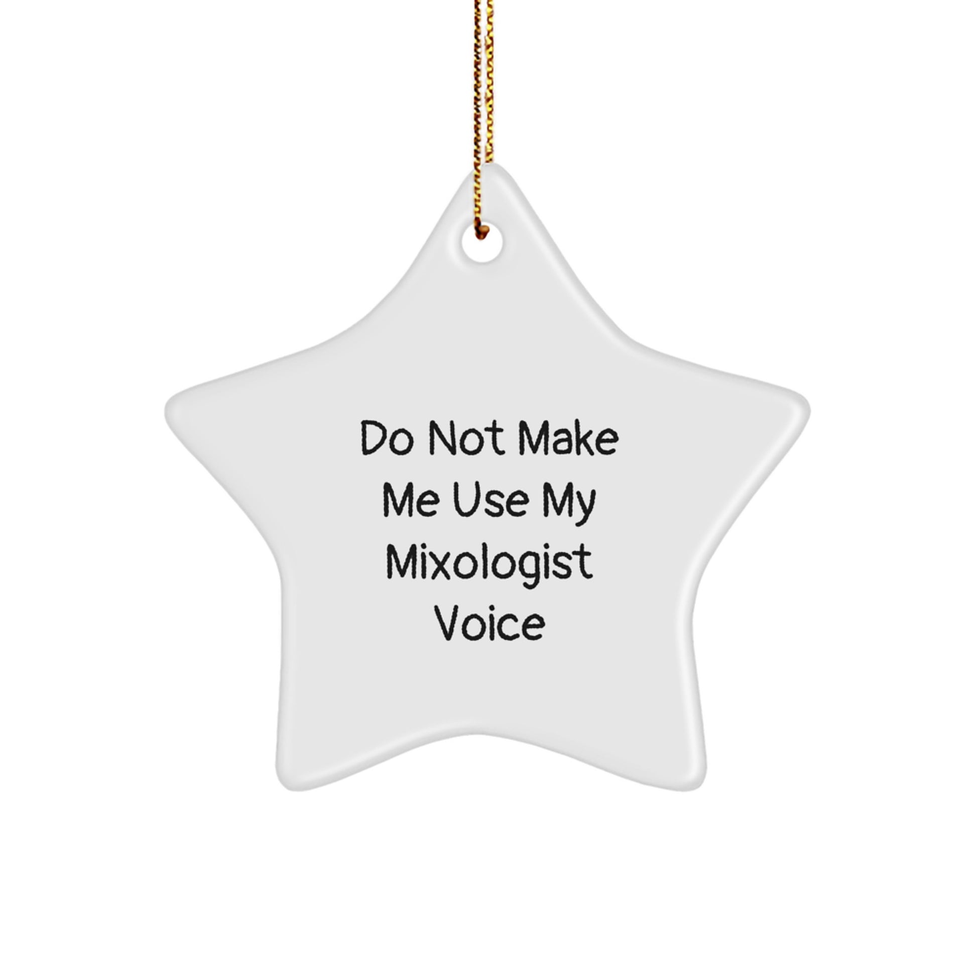 Mixologist Star Ornament Idea for Coworkers Christmas Gift - Image 1