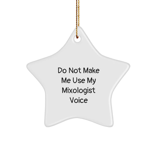 Mixologist Star Ornament Idea for Coworkers Christmas Gift - Image 1