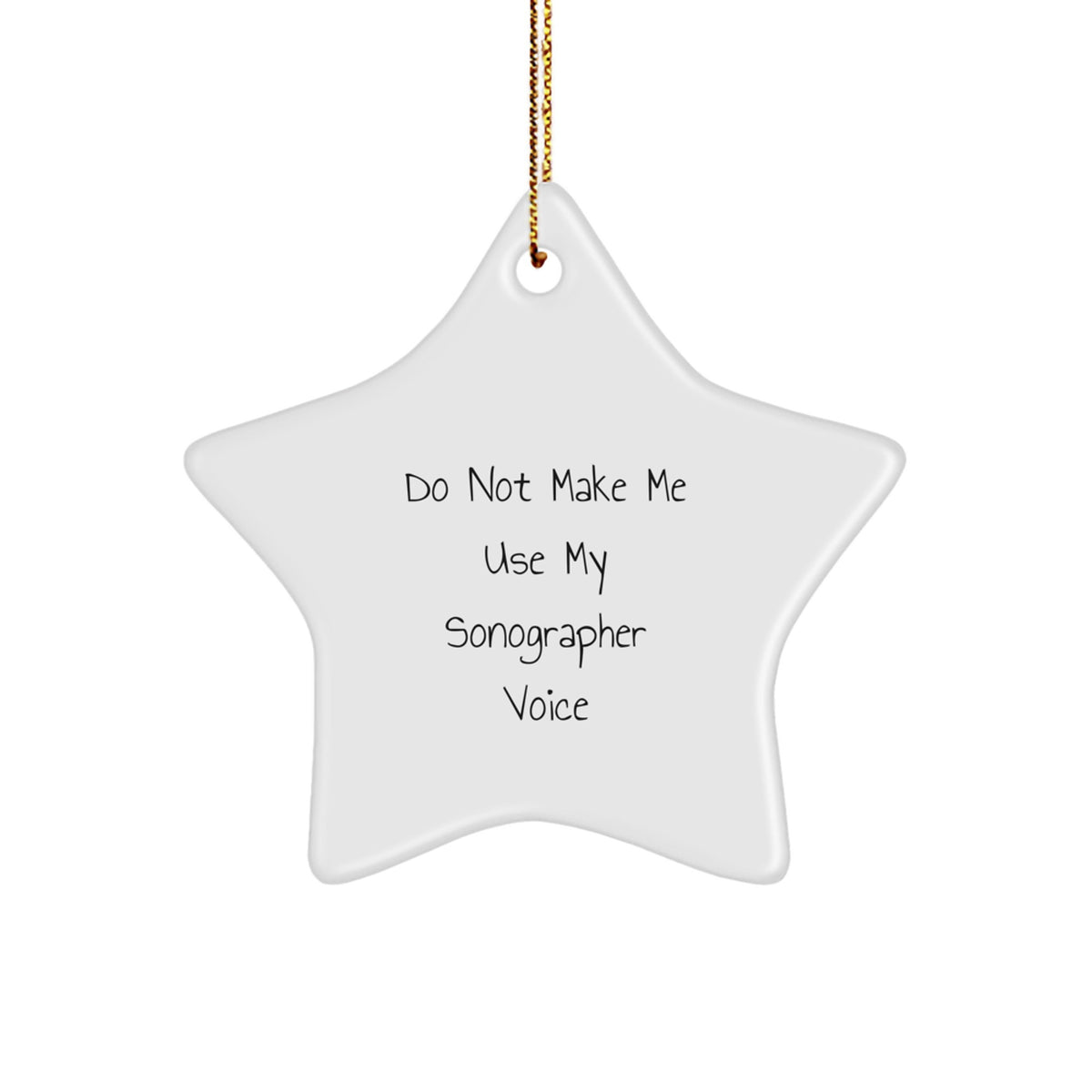 Sonographer Keepsake Christmas Ornament for Him Gift - Image 1