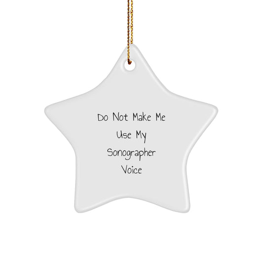 Sonographer Keepsake Christmas Ornament for Him Gift - Image 1