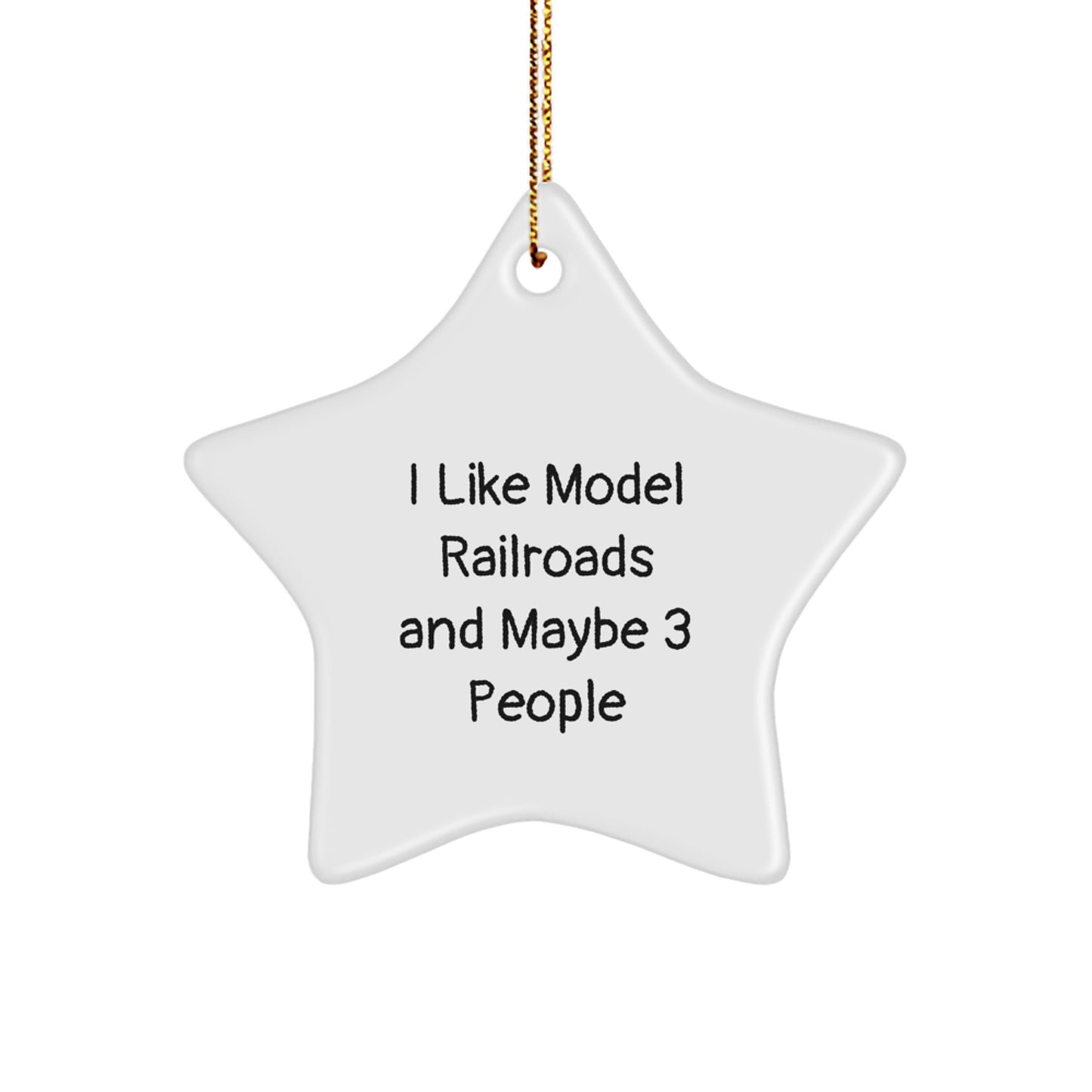 Model Railroads Star Ornament for Family Treasure Christmas Gift - Image 1